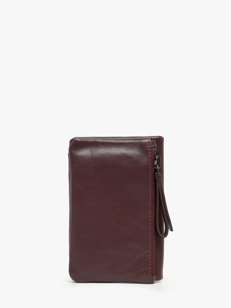 Portefeuille Cuir Biba Rouge wallet SFM4L vue secondaire 3