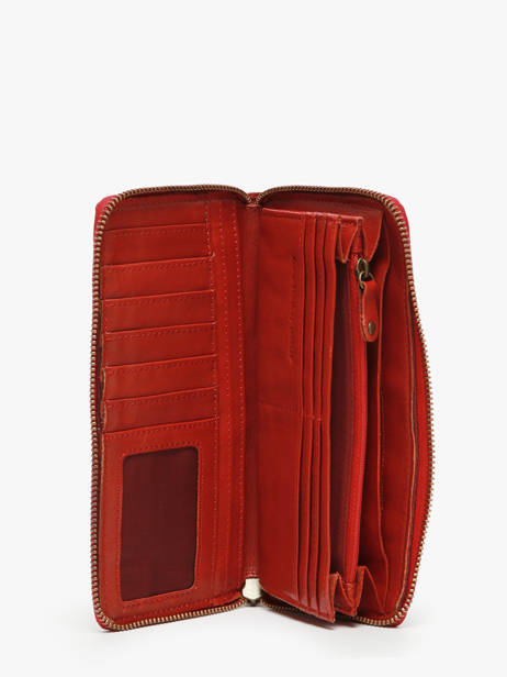Portefeuille Cuir Biba Rouge heritage BT10 vue secondaire 1