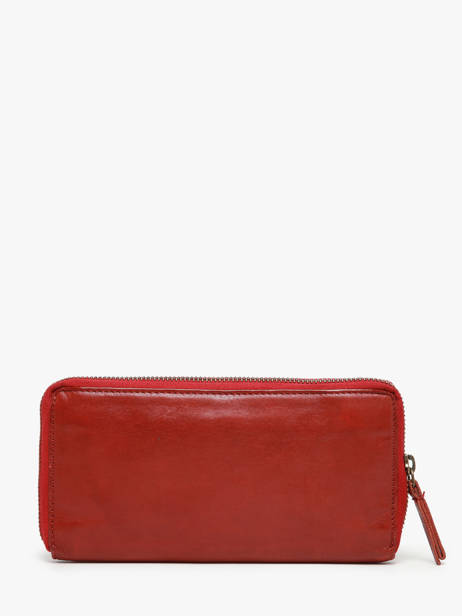 Portefeuille Cuir Biba Rouge heritage BT10 vue secondaire 2