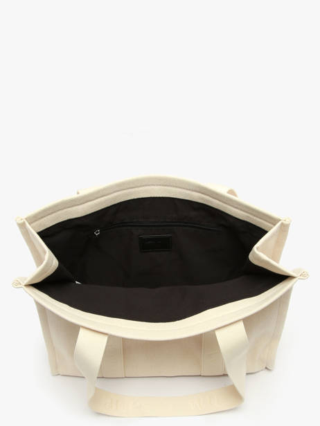 Sac Porté épaule Cabas Coton Vanessa wu Beige cabas MA0135 vue secondaire 2