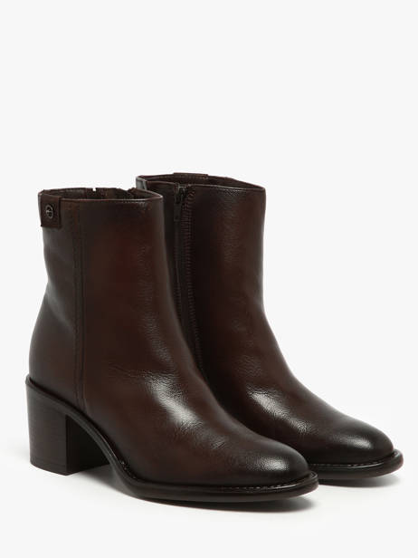 Heeled Boots In Leather Tamaris Brown accessoires 45 other view 2