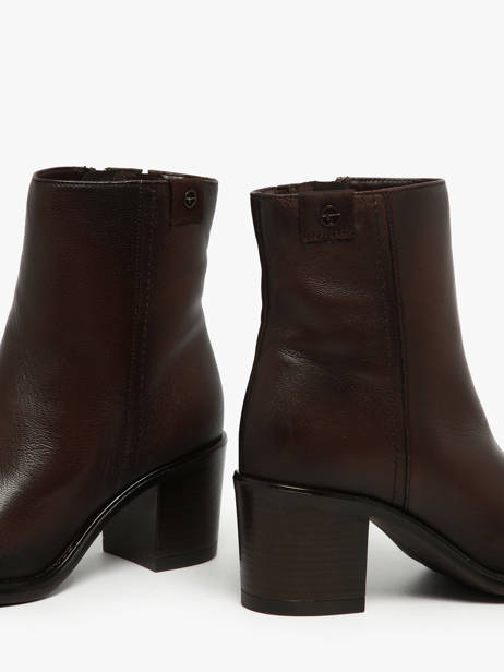 Heeled Boots In Leather Tamaris Brown accessoires 45 other view 3