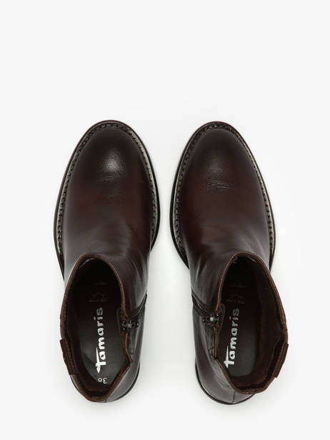 Heeled Boots In Leather Tamaris Brown accessoires 45 other view 4