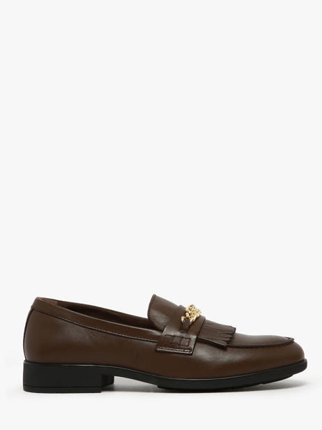 Moccasins In Leather Tommy hilfiger Brown accessoires 8971GV0