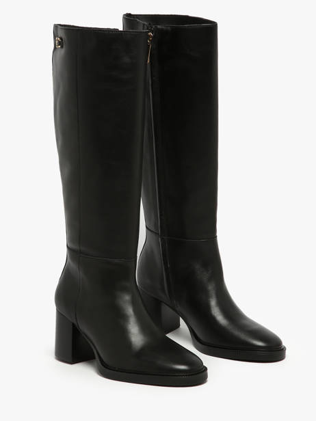 Heeled Boots In Leather Tommy hilfiger Black accessoires 8865BDS other view 1