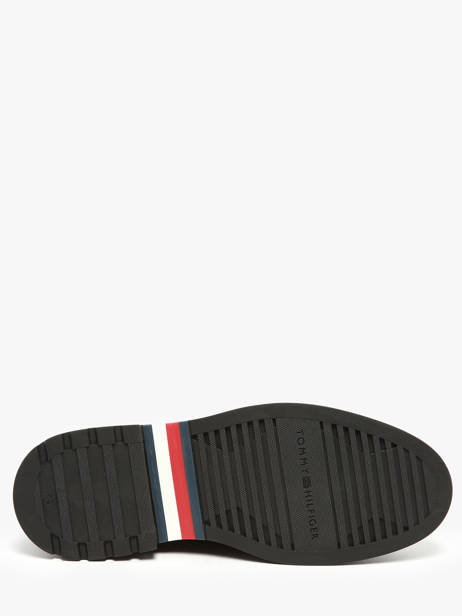 Derby Shoes In Leather Tommy hilfiger Black men 5588BDS other view 5