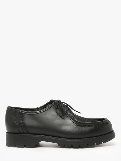 Derby Shoes In Leather Kleman Black accessoires PADRINI