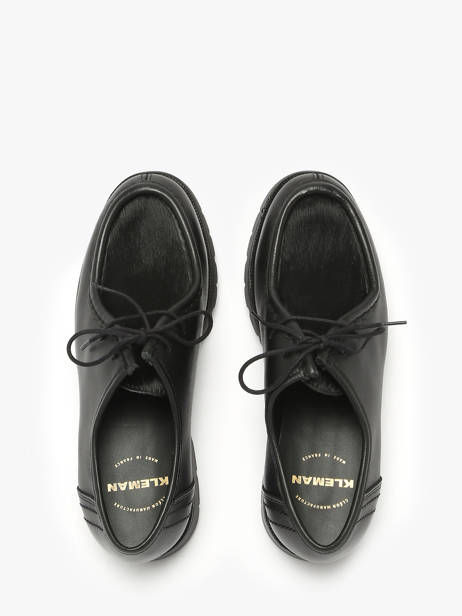 Derby Shoes In Leather Kleman Black accessoires PADRINI other view 3