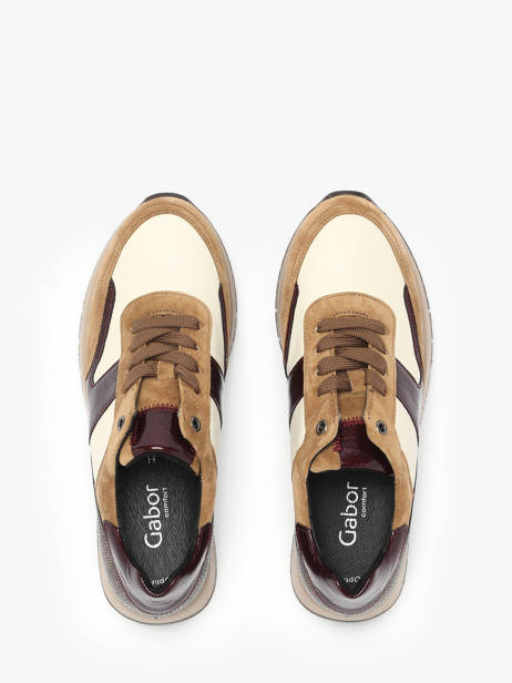 Sneakers In Leather Gabor Brown accessoires 20 other view 3