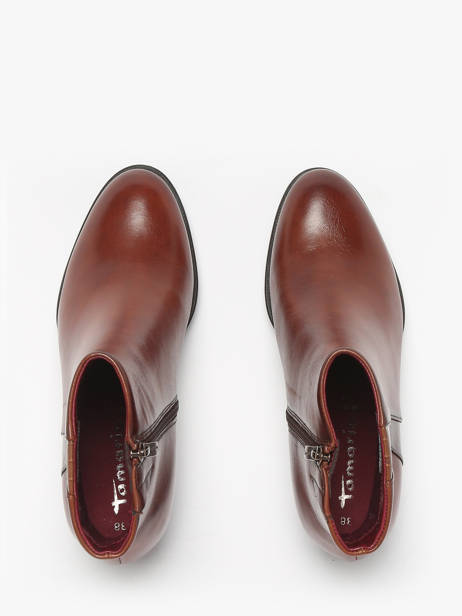 Heeled Boots In Leather Tamaris Brown accessoires 45 other view 4