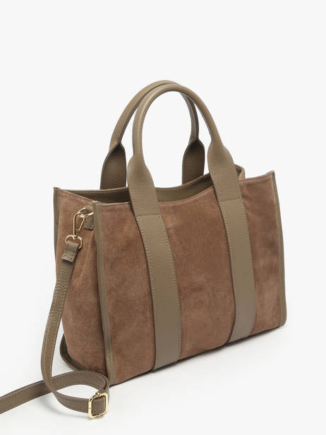 Sac Porté Main Velvet Caviar Milano Marron velvet caviar VC25063 vue secondaire 2