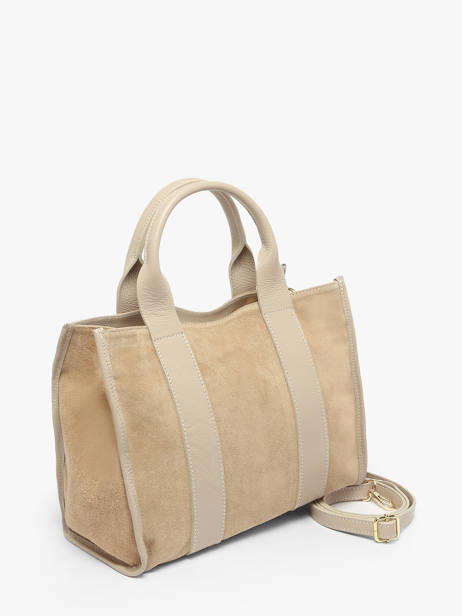 Sac Porté Main Velvet Caviar Cuir Milano Beige velvet caviar VC25063 vue secondaire 2