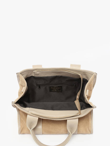 Sac Porté Main Velvet Caviar Cuir Milano Beige velvet caviar VC25063 vue secondaire 3