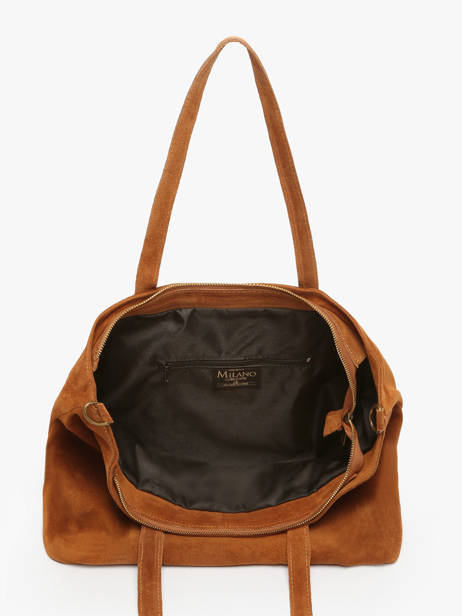 Shoulder Bag Velvet Milano Brown velvet VE24113 other view 3