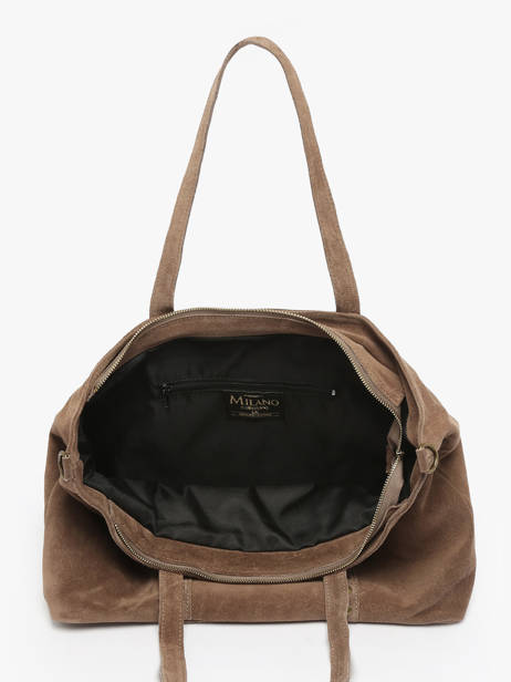 Shoulder Bag Velvet Milano Brown velvet VE24113 other view 3