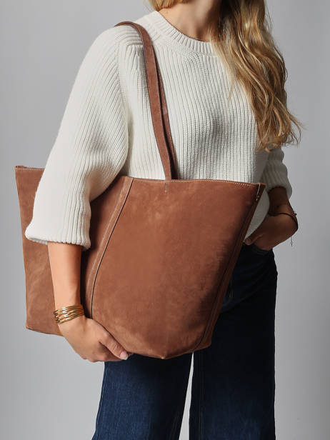 Shoulder Bag Cabas Leather Vanessa bruno Brown cabas 29V40873 other view 1