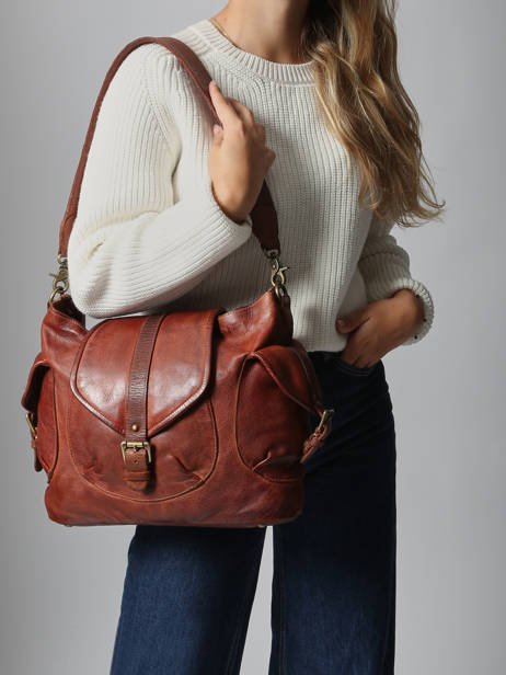 Shoulder Bag Heritage Leather Biba Brown heritage CLT1L other view 1