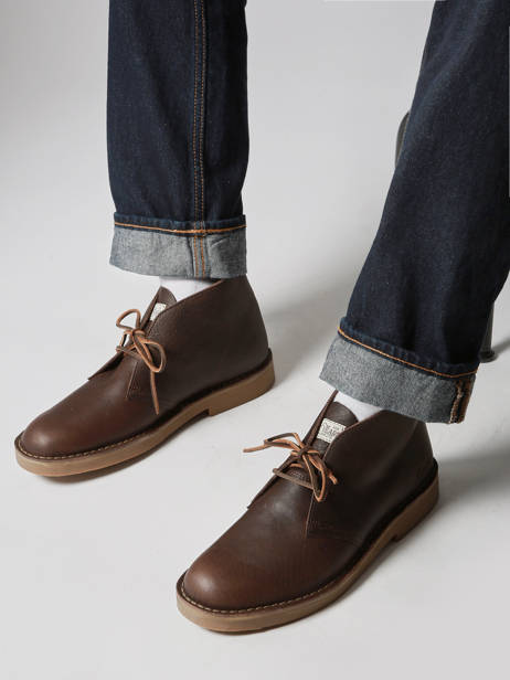 Boots Desert In Leather Clarks Brown men 26183363 other view 1