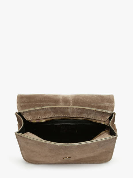 Sac Bandoulière Velvet Cuir Milano Marron velvet VE25063 vue secondaire 3