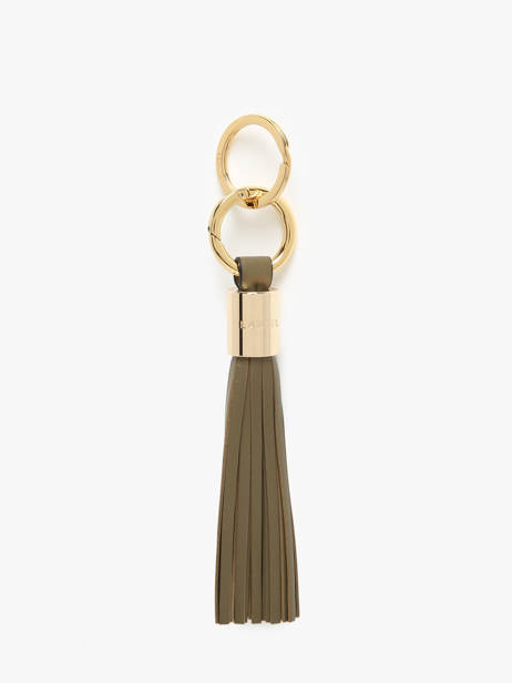 Leather Premier Flirt Key Chain Lancel Green charms A12922