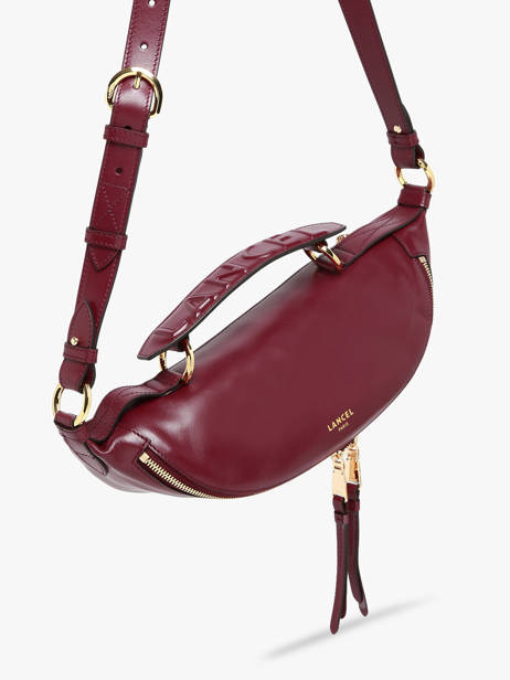 Small Leather Origami Crossbody Bag Lancel Violet origami A12527 other view 1