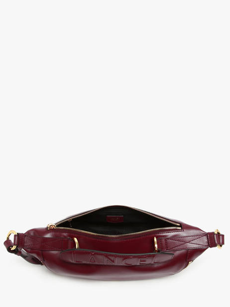Small Leather Origami Crossbody Bag Lancel Violet origami A12527 other view 2