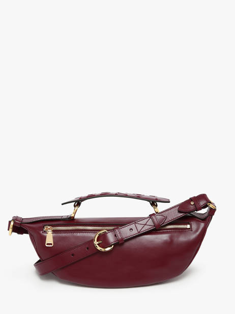 Small Leather Origami Crossbody Bag Lancel Violet origami A12527 other view 3