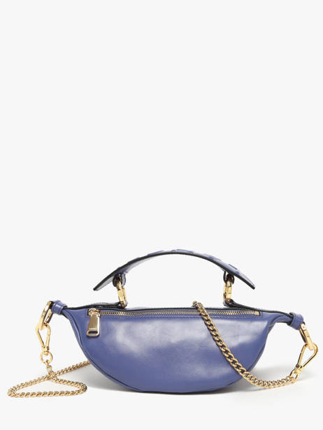 Xs Leather Origami Crossbody Bag Lancel Blue origami A12526 other view 3