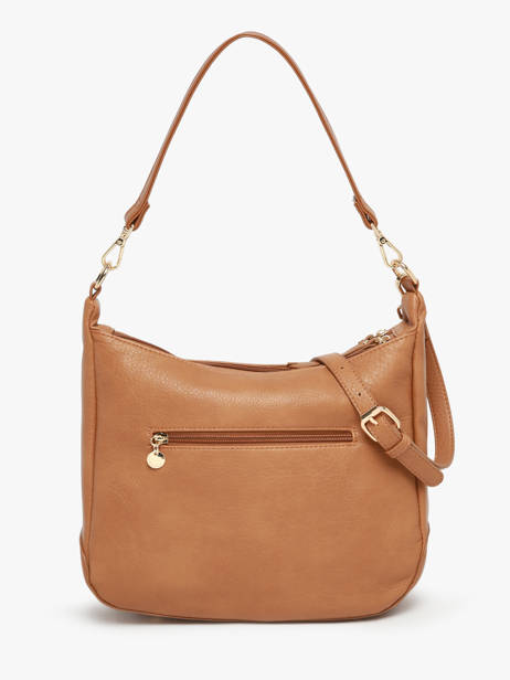 Shoulder Bag Zip Lulu castagnette Brown zip ZAHED other view 3
