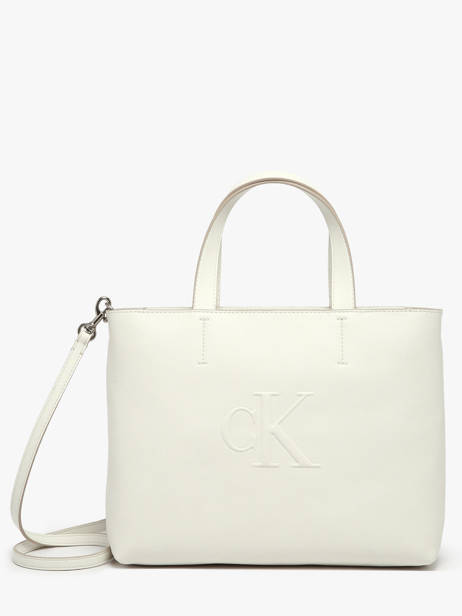 Satchel Sculpted Calvin klein jeans White sculpted 4K3111G