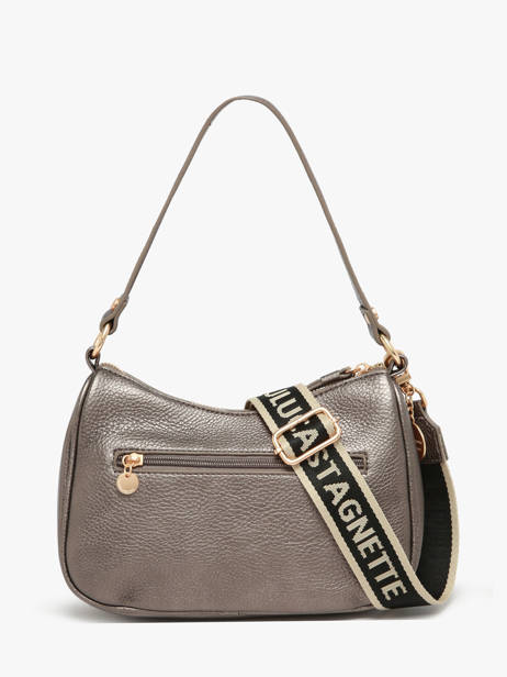 Shoulder Bag Pocket Lulu castagnette Silver pocket ZAHYNA other view 3