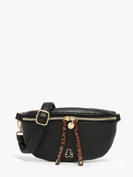 Belt Bag Lulu castagnette Black zip ZINH