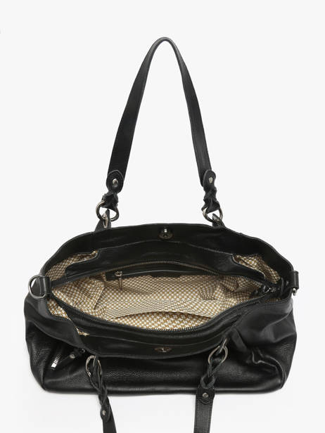 Shoulder Bag Vintage Leather Mila louise Black vintage 3826C other view 2