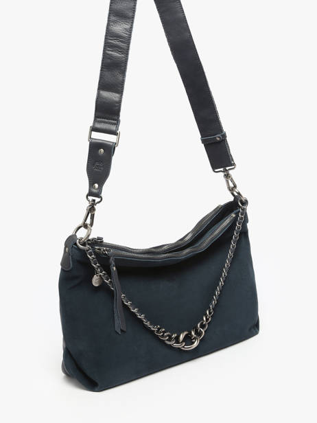 Crossbody Bag Vintage Leather Mila louise Blue vintage 3822VC other view 1