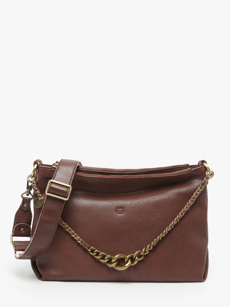 Crossbody Bag Vintage Leather Mila louise Violet vintage 3822C