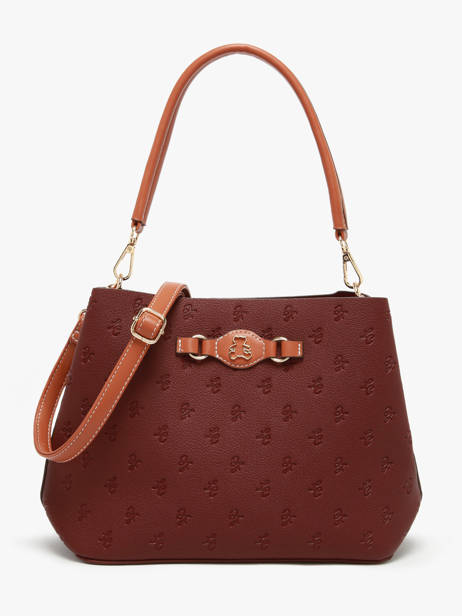 Shoulder Bag Embossed Lulu castagnette Violet embossed YOUSRA