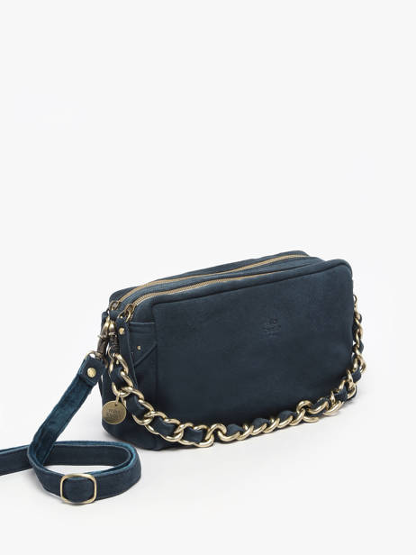 Shoulder Bag Vintage Leather Mila louise Blue vintage 23673V other view 2