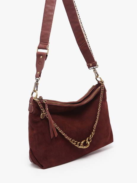 Crossbody Bag Vintage Leather Mila louise Brown vintage 3822VC other view 2