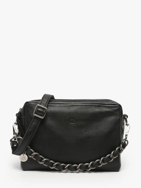 Crossbody Bag Vintage Leather Mila louise Black vintage 23673LC