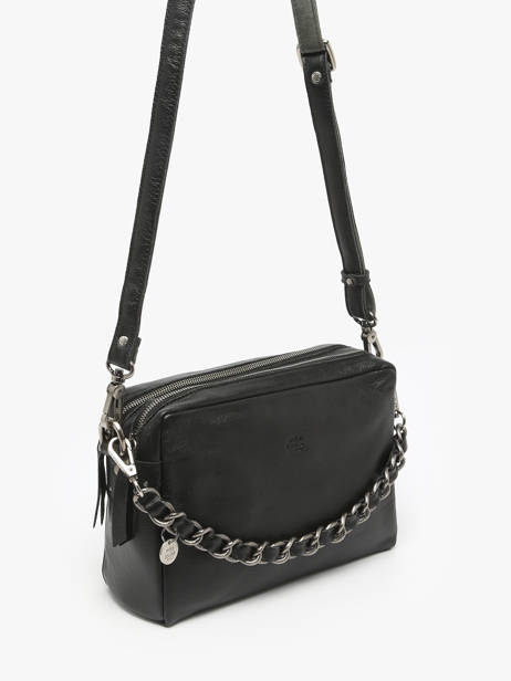 Crossbody Bag Vintage Leather Mila louise Black vintage 23673LC other view 2