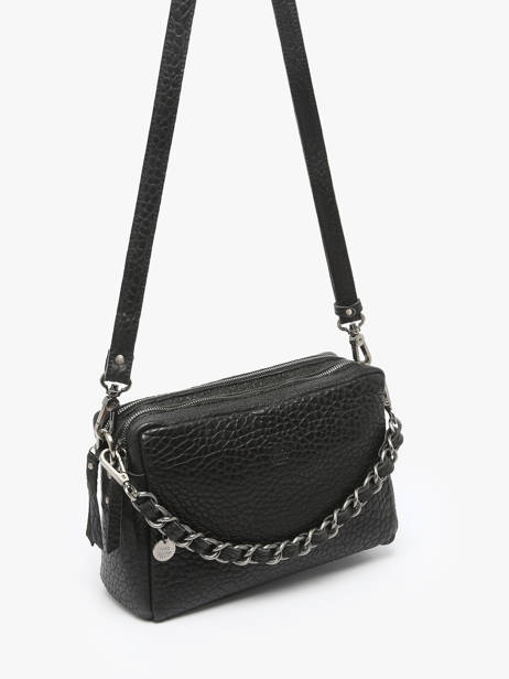 Shoulder Bag Vintage Leather Mila louise Black vintage 23673LE other view 2