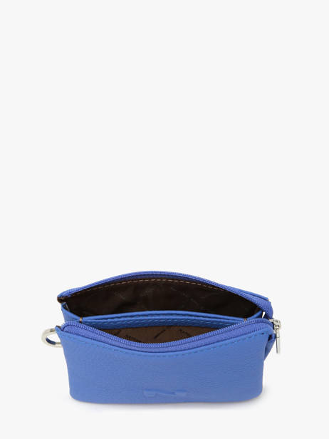 2-compartment  Coin Purse Leather Nathan baume Blue original n 302N other view 1