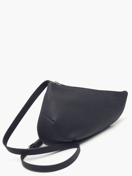 Leather Crossbody Bag Large City Perle Nathan baume Blue n city 1 other view 2