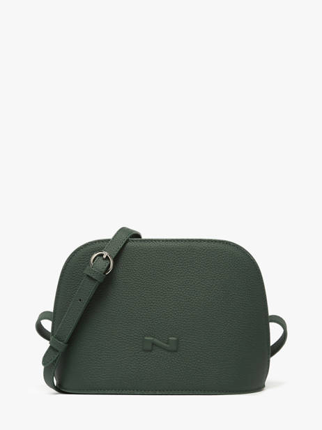 Sac Bandoulière Lilou Cuir Nathan baume Vert egee 2