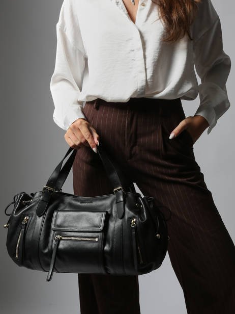 Shoulder Bag Icone Leather Gerard darel Black icone DCS30410 other view 1