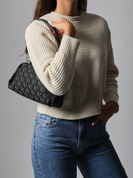 Shoulder Bag Monogram Recycled Polyester Calvin klein jeans Black monogram 4K3142G other view 1