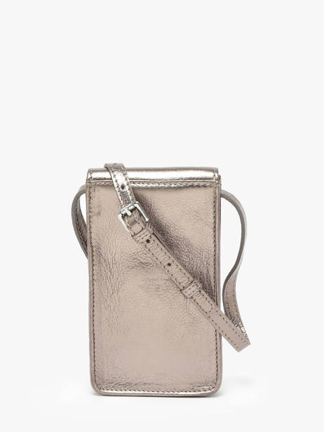 Leather Phone Bag Paul marius Silver vintage TELEPHON other view 4