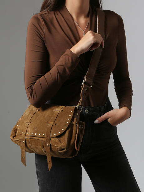 Crossbody Bag Vintage Leather Mila louise Brown vintage 3861VC other view 1