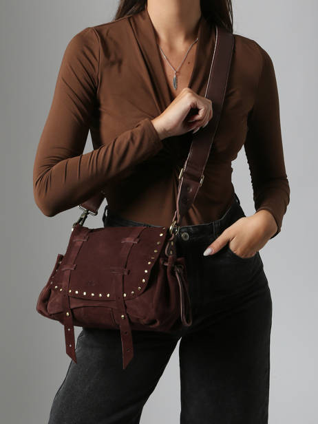 Crossbody Bag Vintage Leather Mila louise Brown vintage 3861VC other view 1