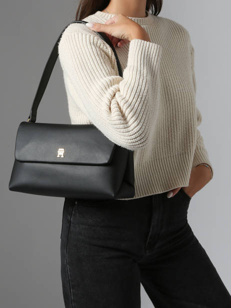Sac Bandoulière Modern Tommy Polyester Recyclé Tommy hilfiger Noir modern tommy AW17695 vue secondaire 1